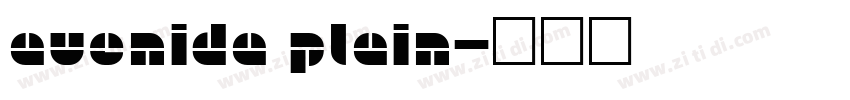avenida plain字体转换